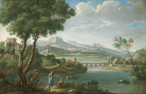 landscape with figures resting